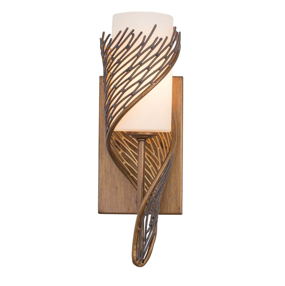 Varaluz 240K01HO Hammered Ore Flow 1-lt Left Sconce - Hammered Ore Image 1