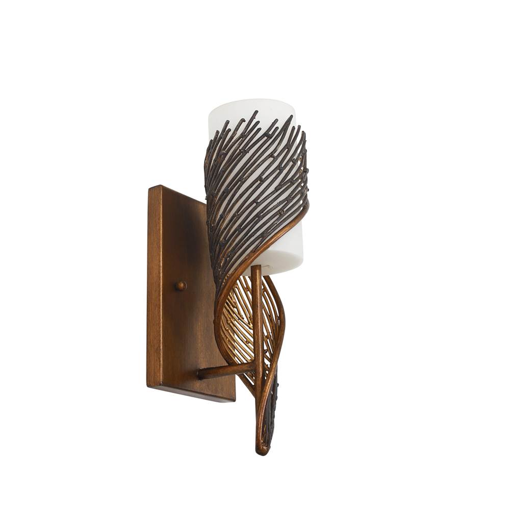 Varaluz 240K01HO Hammered Ore Flow 1-lt Left Sconce - Hammered Ore Image 7
