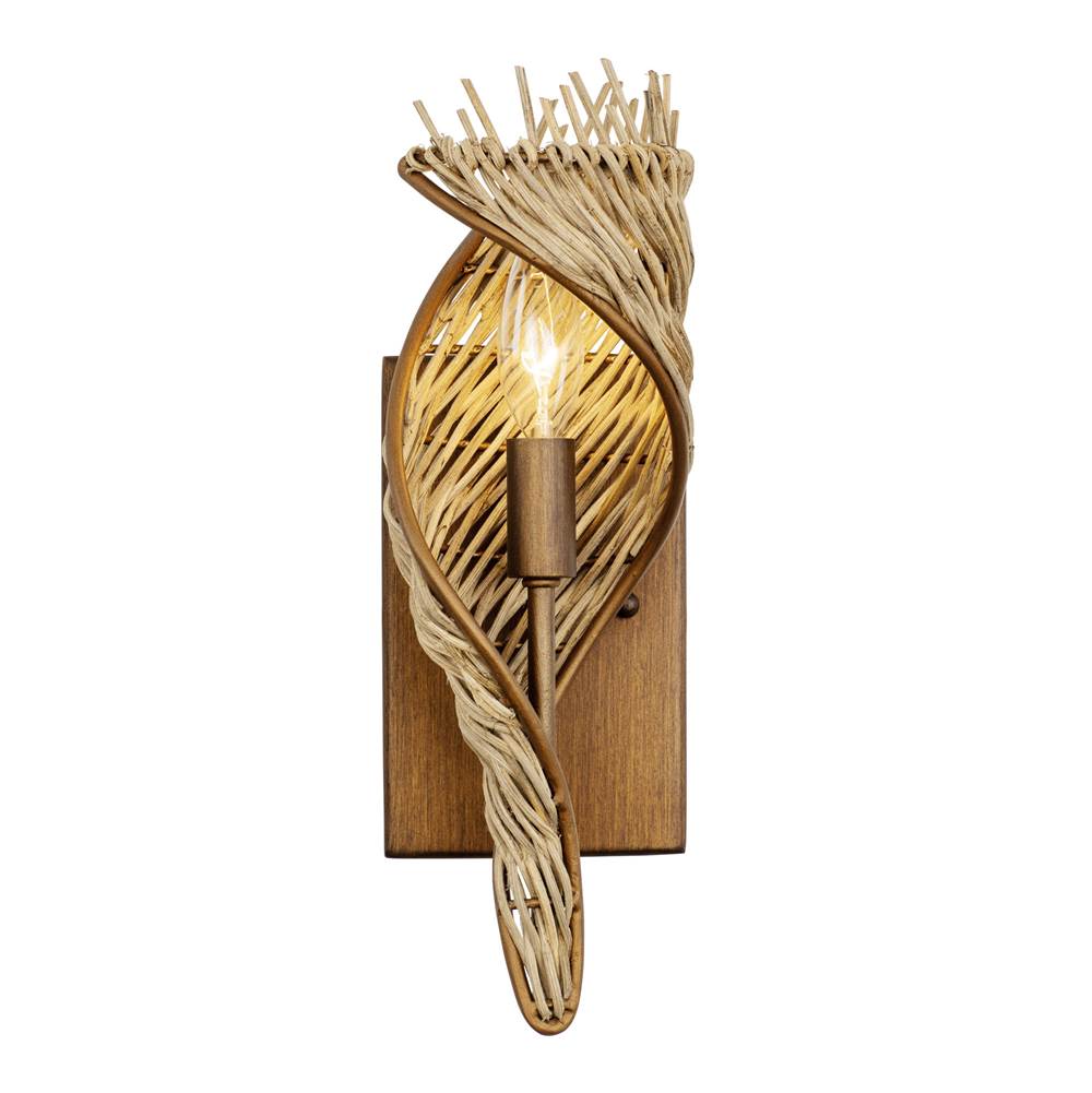 Varaluz 240K01RBTR Baguette,Natural Rattan Flow 1-lt Right Sconce - Baguette/natural Rattan Image 1