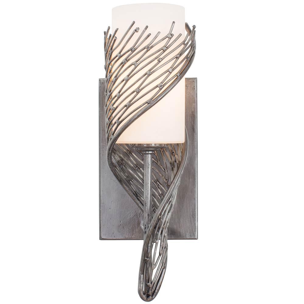 Varaluz 240K01SL Steel Flow 1-lt Left Sconce - Steel Image 1