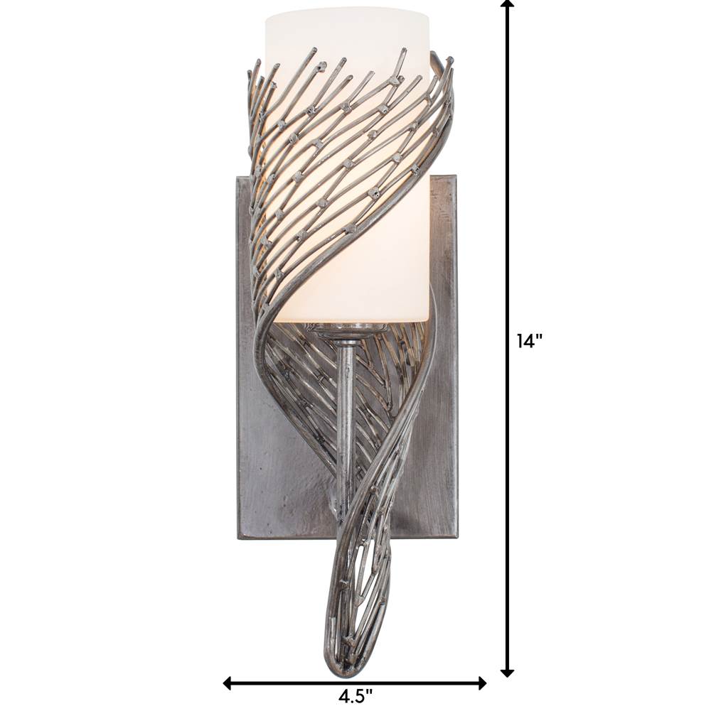 Varaluz 240K01SL Steel Flow 1-lt Left Sconce - Steel Image 3