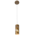 Varaluz Flow 1-lt Cylinder Mini Pendant - Baguette/natural Rattan