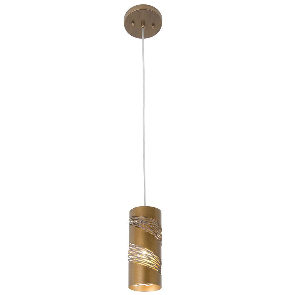 Varaluz Flow 1-lt Cylinder Mini Pendant - Baguette/natural Rattan