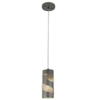 Varaluz Flow 1-lt Cylinder Mini Pendant - Baguette/natural Rattan