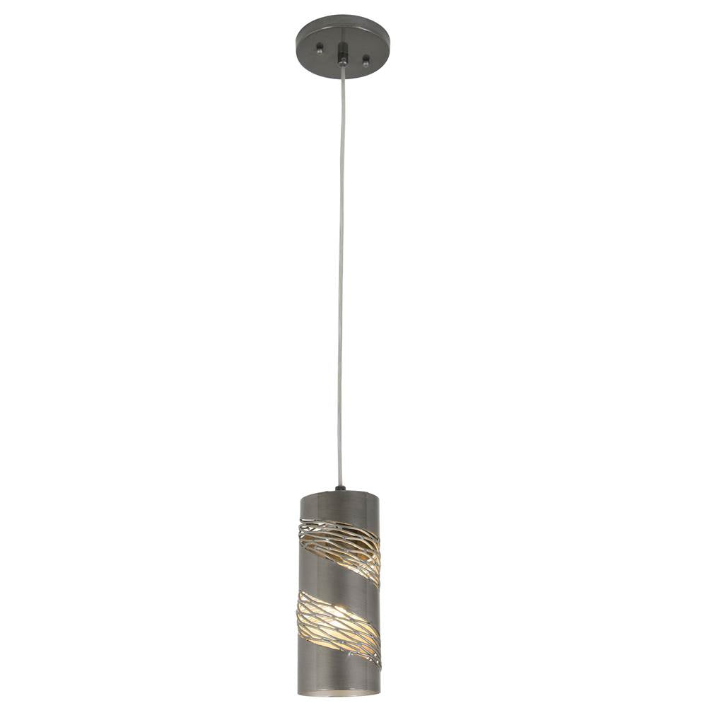 Varaluz Flow 1-lt Cylinder Mini Pendant - Baguette/natural Rattan