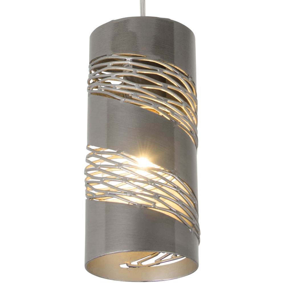 Varaluz 240M01SL Steel Flow 1-lt Cylinder Mini Pendant - Steel Image 6