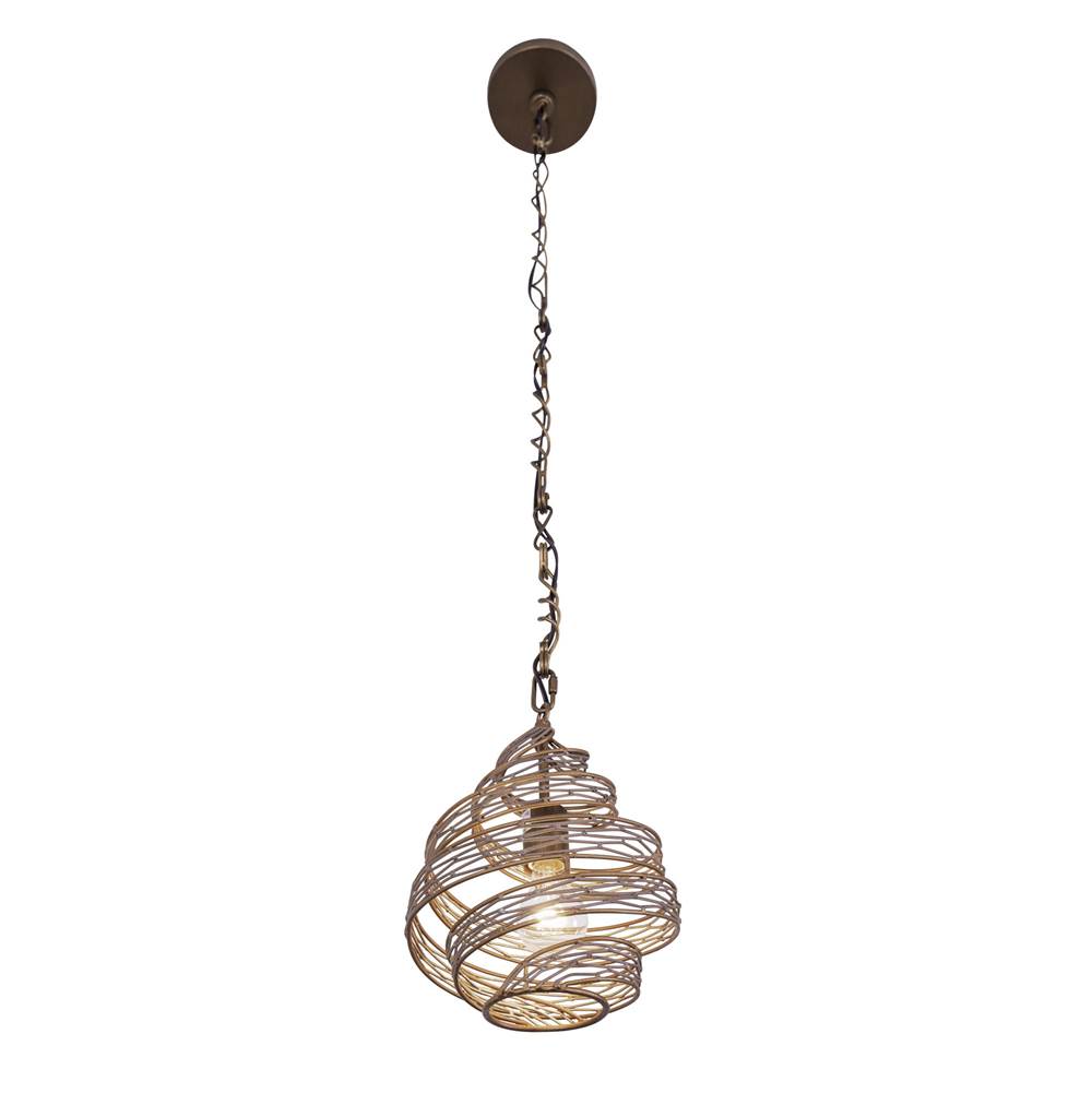 Varaluz Flow 1-lt Twist Pendant - Baguette/natural Rattan