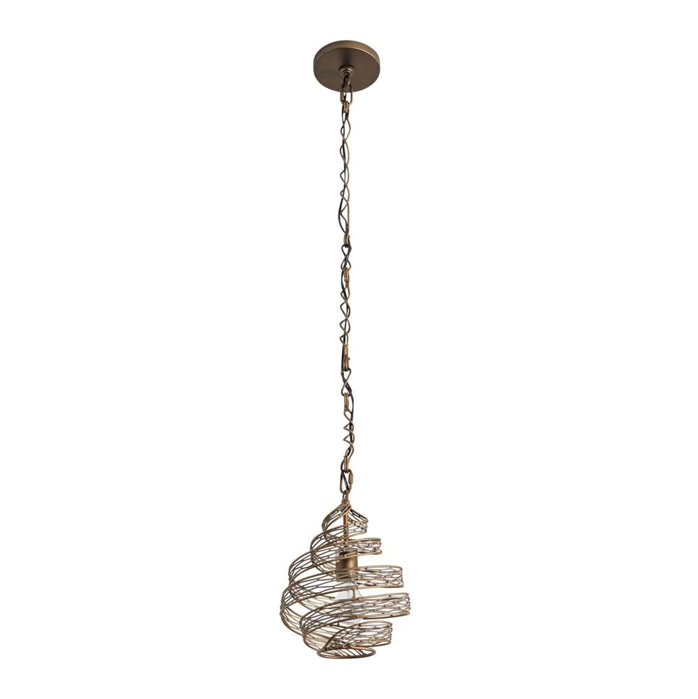 Varaluz 240P01HO Hammered Ore Flow 1-lt Twist Mini Pendant - Hammered Ore Image 5