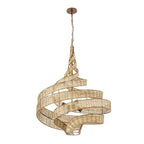 Varaluz 240P06LBTR Baguette,Natural Rattan Flow 6-lt Large Twist Pendant - Baguette/natural Rattan Image 5