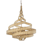 Varaluz 240P08BTR Baguette,Natural Rattan Flow 8-lt Twist Pendant - Baguette/natural Rattan Image 1
