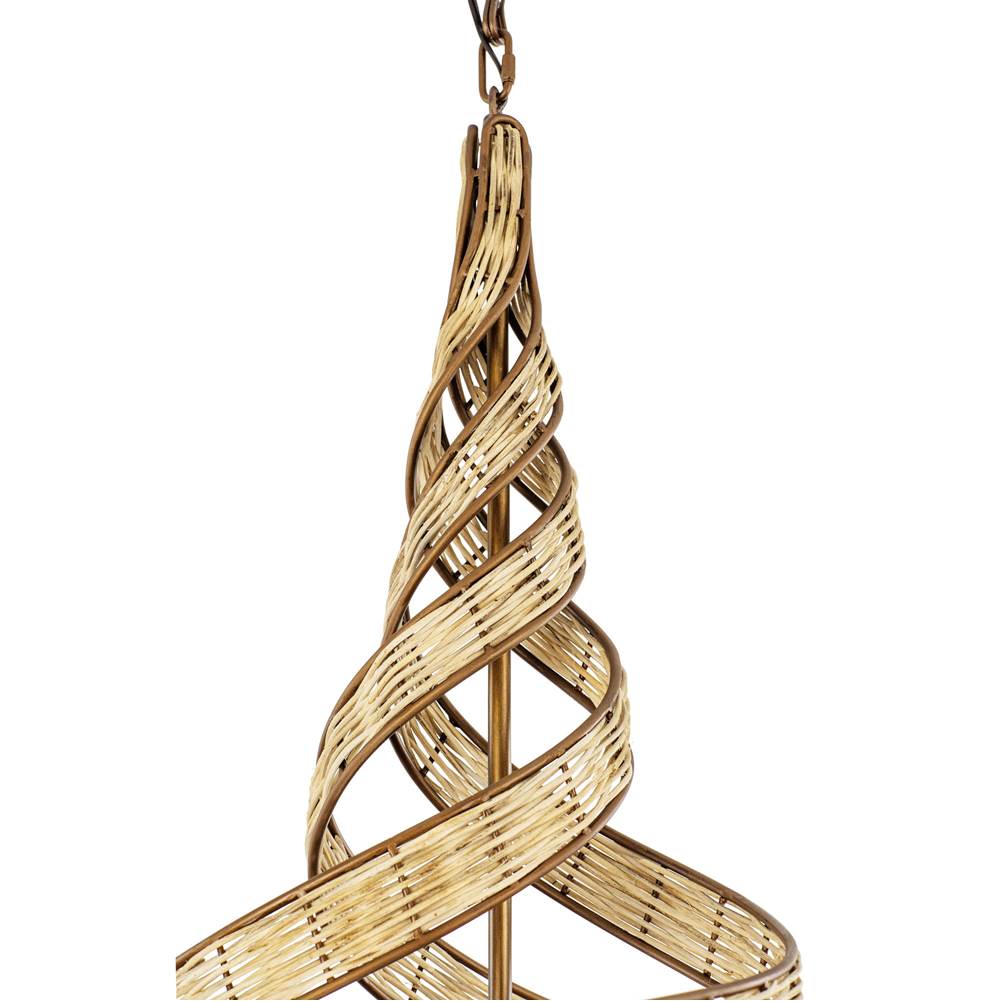 Varaluz 240P08BTR Baguette,Natural Rattan Flow 8-lt Twist Pendant - Baguette/natural Rattan Image 3