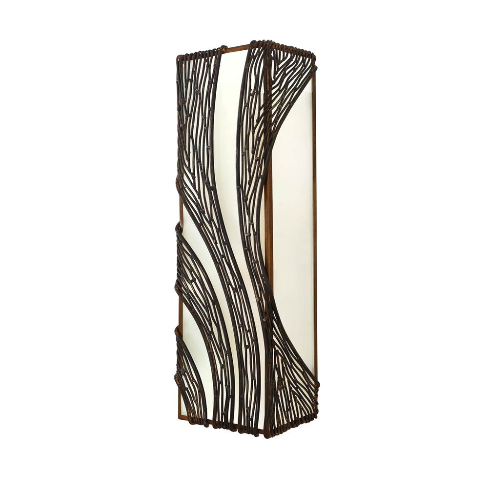 Varaluz Flow 3-lt Vertical Sconce - Hammered Ore