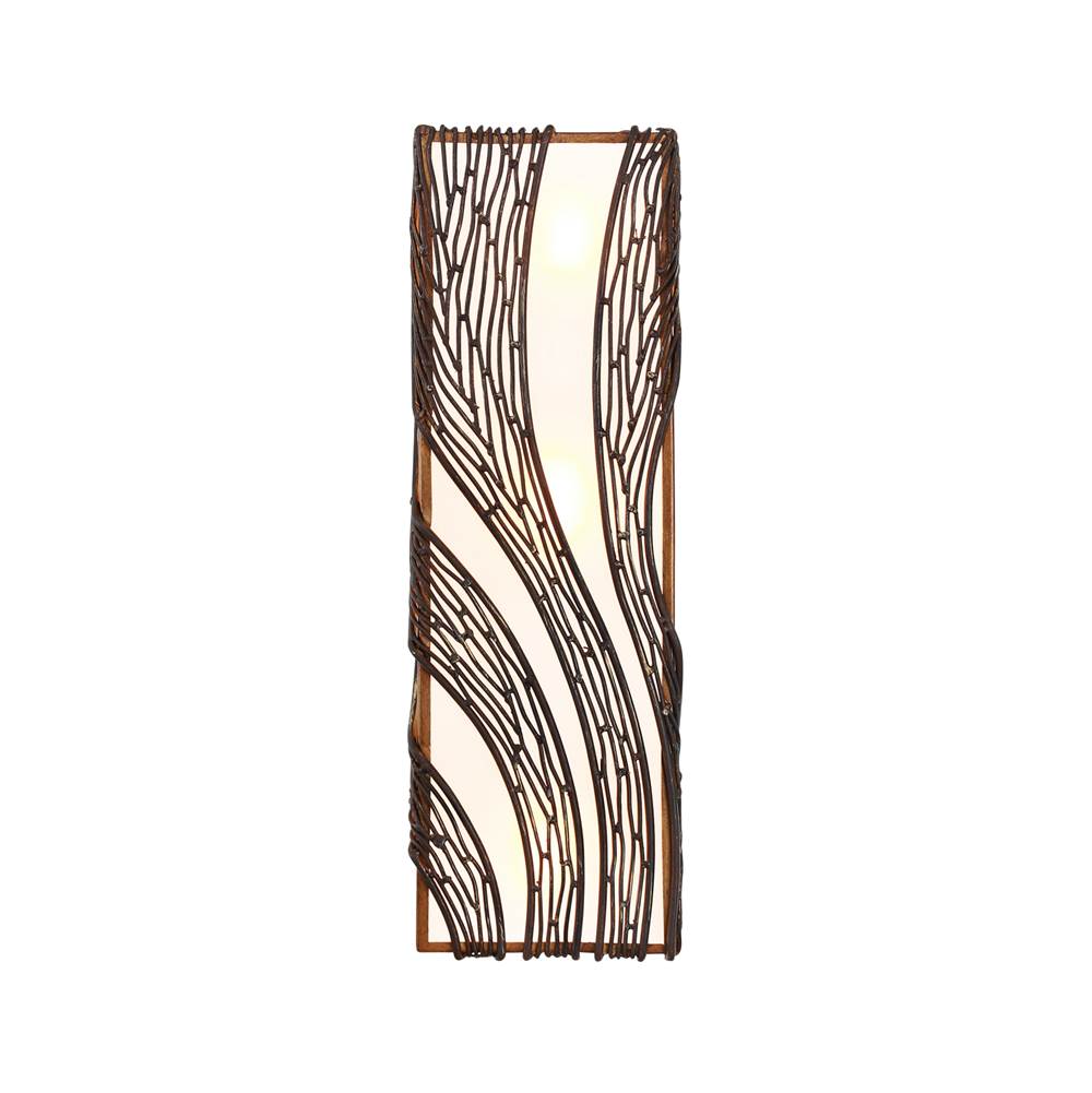 Varaluz 240W03HO Hammered Ore Flow 3-lt Vertical Sconce - Hammered Ore Image 5