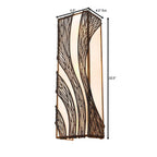 Varaluz 240W03HO Hammered Ore Flow 3-lt Vertical Sconce - Hammered Ore Image 3
