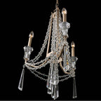 Varaluz 270C03TR Transcend Silver Barcelona 3-lt Crystal Chandelier - Transcend Silver Image 6