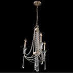 Varaluz 270C03TR Transcend Silver Barcelona 3-lt Crystal Chandelier - Transcend Silver Image 5