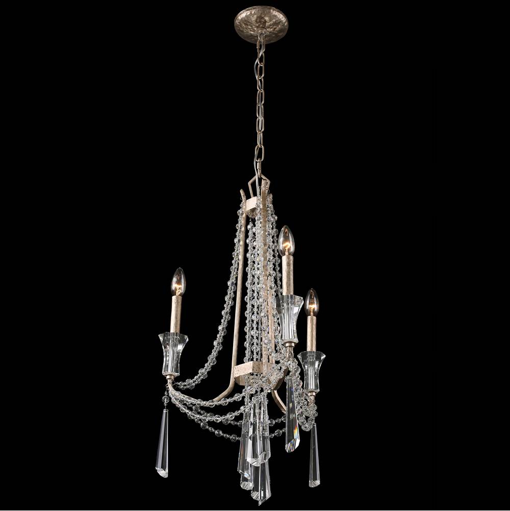 Varaluz 270C03TR Transcend Silver Barcelona 3-lt Crystal Chandelier - Transcend Silver Image 5