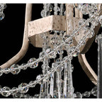Varaluz 270C03TR Transcend Silver Barcelona 3-lt Crystal Chandelier - Transcend Silver Image 4
