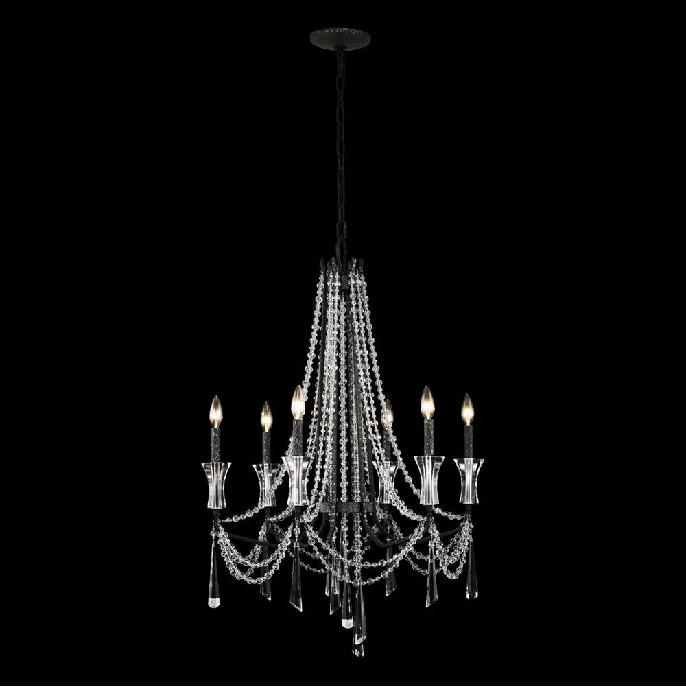 Varaluz Barcelona 6-lt Crystal Chandelier - Onyx