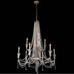 Varaluz 270C09TR Transcend Silver Barcelona 9-lt 2-tier Crystal Chandelier - Transcend Silver Image 5