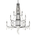 Varaluz 270C12OX Onyx Barcelona 12-lt 3-tier Crystal Chandelier - Onyx Image 1