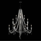 Varaluz Barcelona 12-lt 3-tier Crystal Chandelier - Onyx