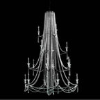 Varaluz Barcelona 18-lt 4-tier Crystal Chandelier - Onyx