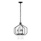Varaluz 270P04OX Onyx Barcelona 4-lt Crystal Pendant - Onyx Image 3