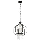 Varaluz 270P04OX Onyx Barcelona 4-lt Crystal Pendant - Onyx Image 2
