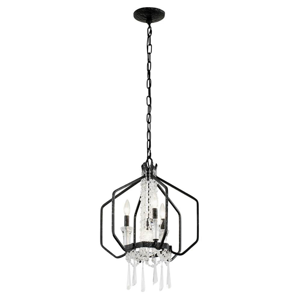 Varaluz 270P04OX Onyx Barcelona 4-lt Crystal Pendant - Onyx Image 2