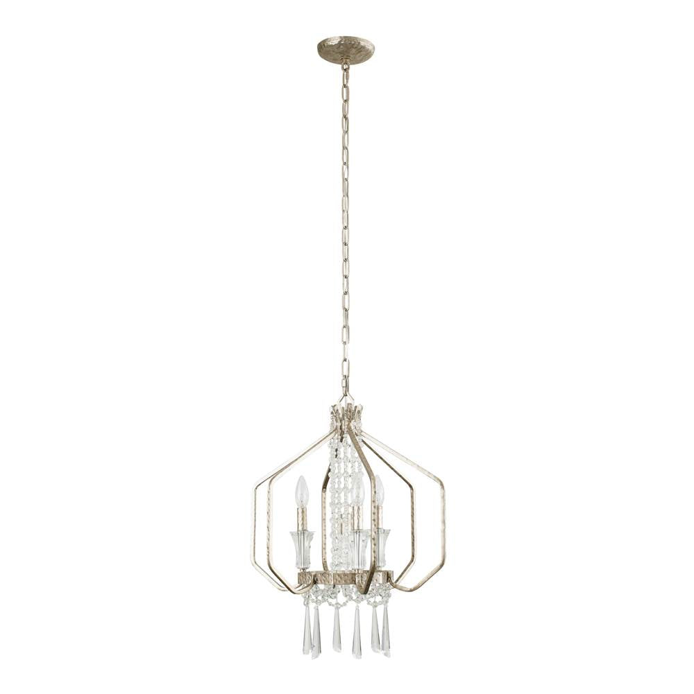Varaluz 270P04TR Transcend Silver Barcelona 4-lt Crystal Pendant - Transcend Silver Image 6
