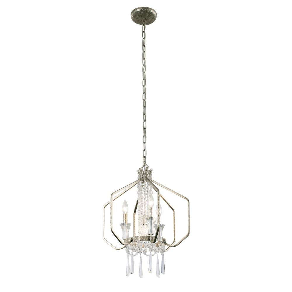 Varaluz 270P04TR Transcend Silver Barcelona 4-lt Crystal Pendant - Transcend Silver Image 5