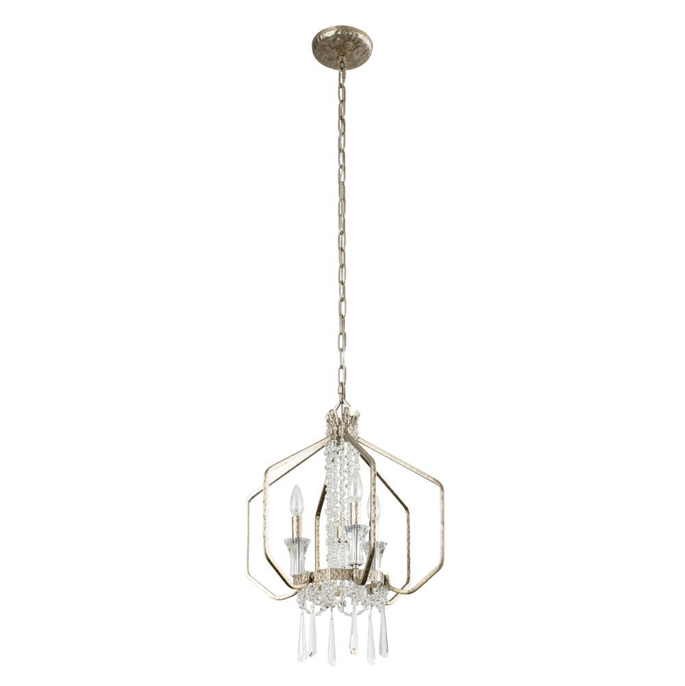 Varaluz 270P04TR Transcend Silver Barcelona 4-lt Crystal Pendant - Transcend Silver Image 4
