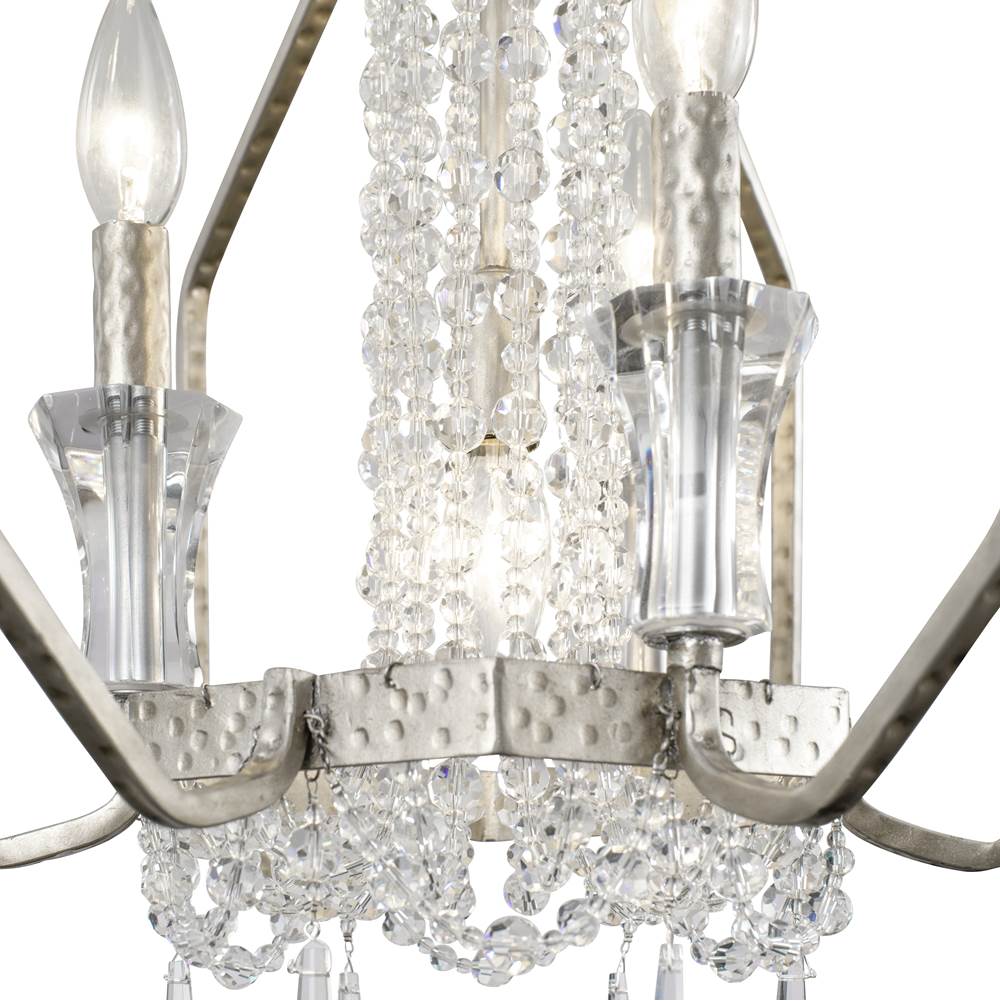 Varaluz 270P04TR Transcend Silver Barcelona 4-lt Crystal Pendant - Transcend Silver Image 2