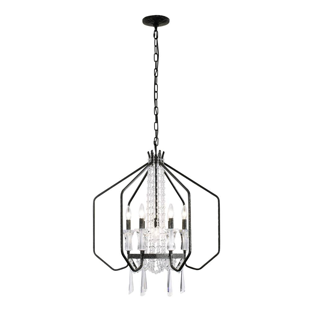 Varaluz Barcelona 7-lt Crystal Pendant - Onyx