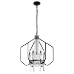 Varaluz 270P07OX Onyx Barcelona 7-lt Crystal Pendant - Onyx Image 7