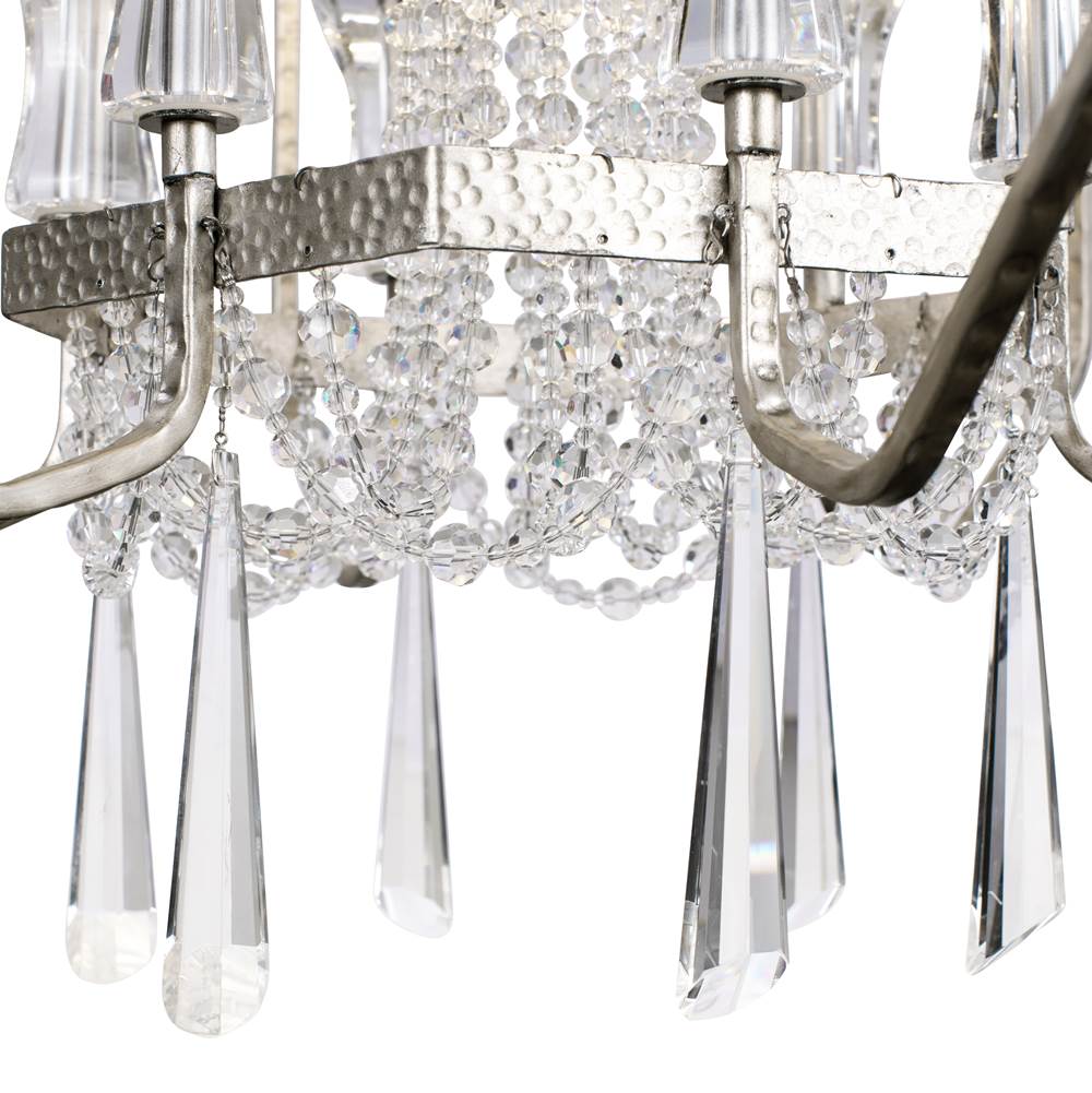Varaluz 270P07TR Transcend Silver Barcelona 7-lt Crystal Pendant - Transcend Silver Image 3