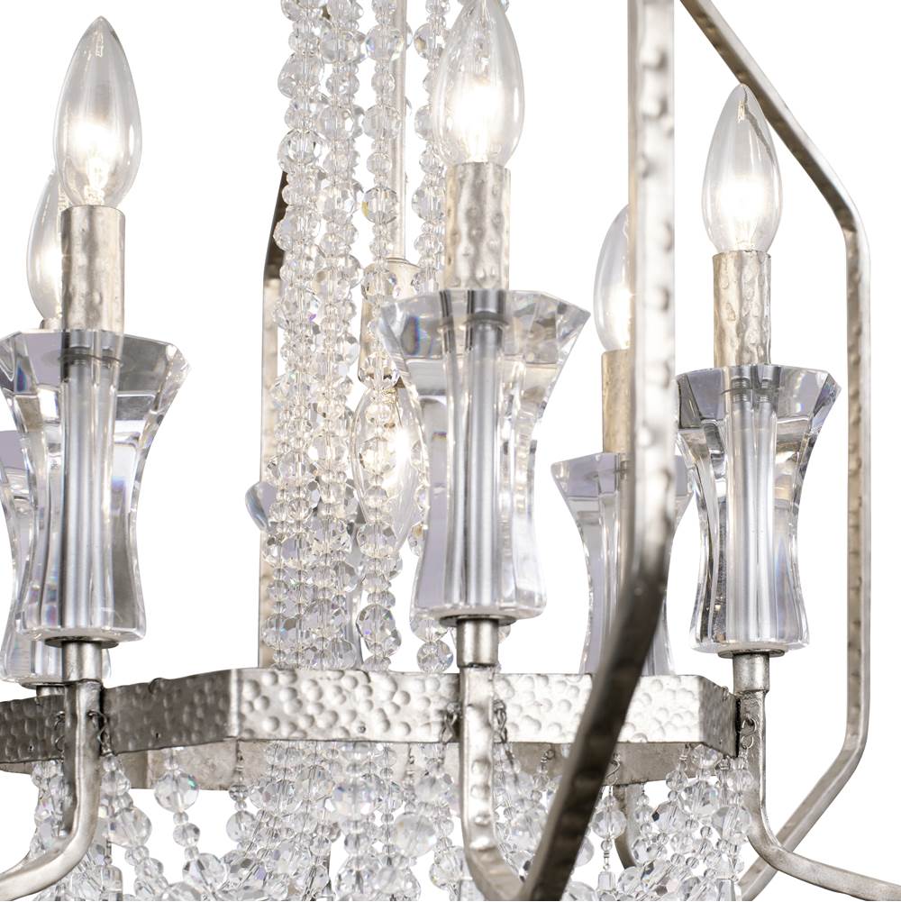 Varaluz 270P07TR Transcend Silver Barcelona 7-lt Crystal Pendant - Transcend Silver Image 2