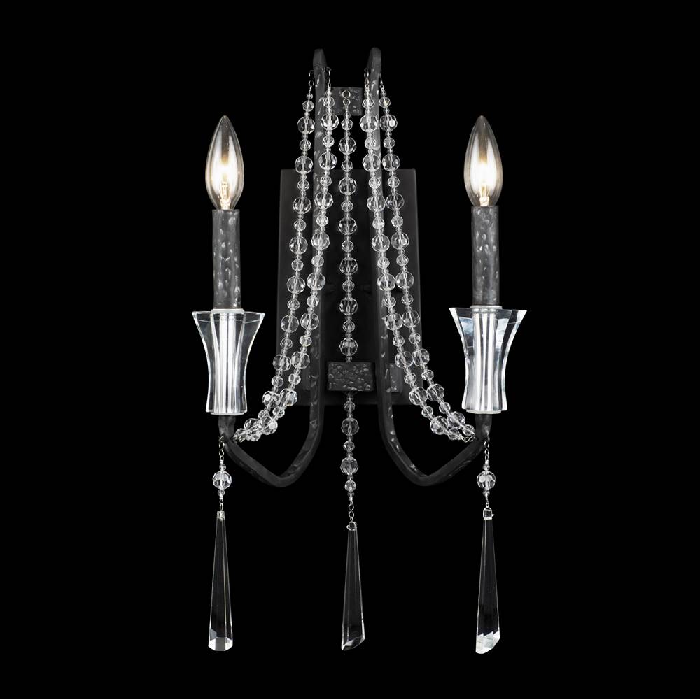 Varaluz 270W02OX Onyx Barcelona 2-lt Crystal Wall Sconce - Onyx Image 1