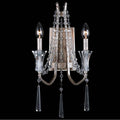 Varaluz 270W02TR Transcend Silver Barcelona 2-lt Crystal Sconce - Transcend Silver Image 1