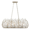 Varaluz 271N06GD Gold Dust Bask 6-lt Crystal Linear Pendant - Gold Dust Image 1