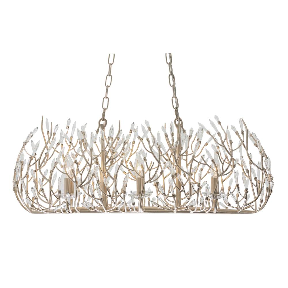 Varaluz 271N06GD Gold Dust Bask 6-lt Crystal Linear Pendant - Gold Dust Image 7