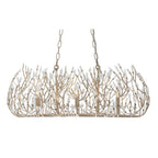 Varaluz 271N06GD Gold Dust Bask 6-lt Crystal Linear Pendant - Gold Dust Image 7