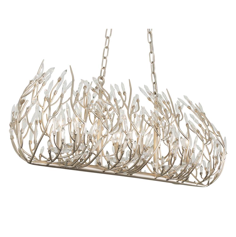 Varaluz 271N06GD Gold Dust Bask 6-lt Crystal Linear Pendant - Gold Dust Image 6