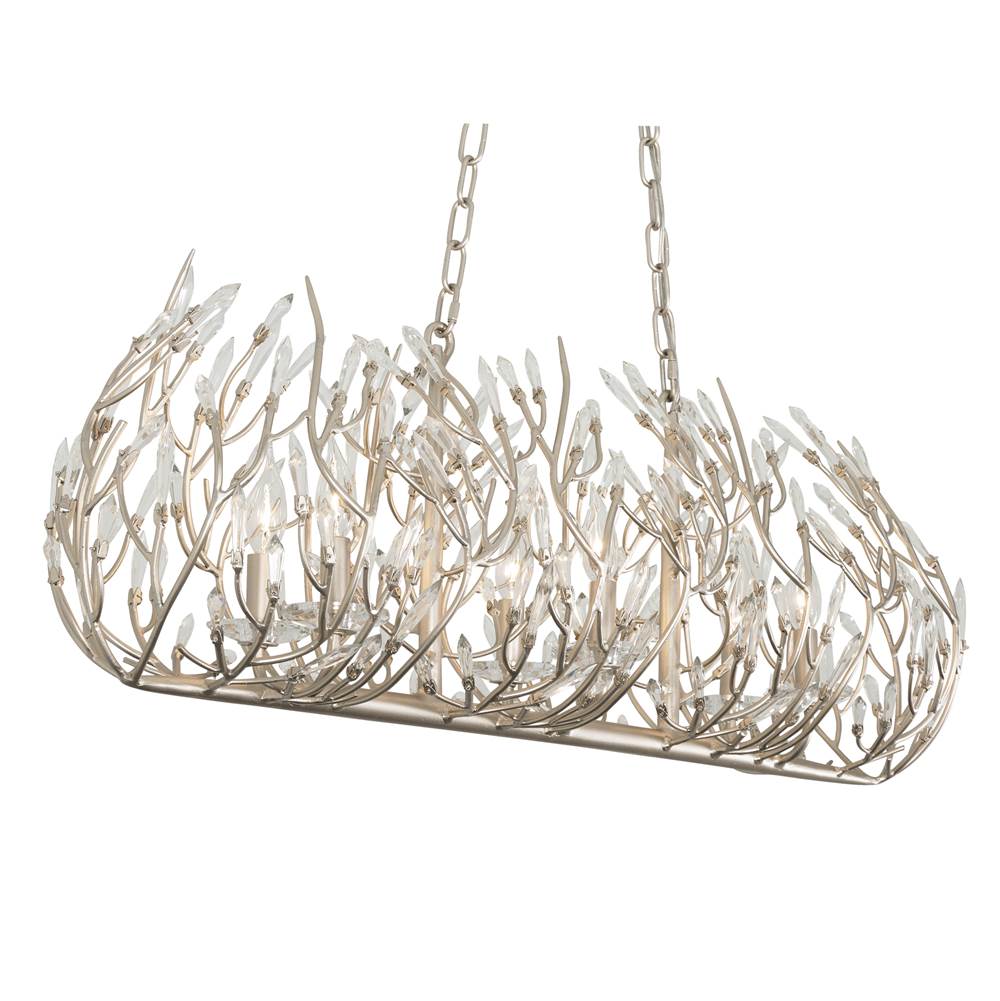 Varaluz 271N08GD Gold Dust Bask 8-lt Crystal Linear Pendant - Gold Dust Image 6