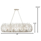 Varaluz 271N08GD Gold Dust Bask 8-lt Crystal Linear Pendant - Gold Dust Image 2