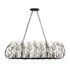 Varaluz 271N08MBFG Matte Black,French Gold Bask 8-lt Crystal Linear Pendant - Matte Black/french Gold Image 8