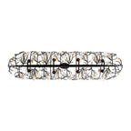 Varaluz 271N08MBFG Matte Black,French Gold Bask 8-lt Crystal Linear Pendant - Matte Black/french Gold Image 5