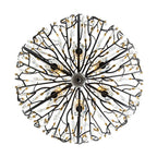 Varaluz 271P06MBFG Matte Black,French Gold Bask 6-lt Crystal Pendant - Matte Black/french Gold Image 6