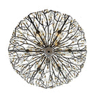Varaluz 271P09MBFG Matte Black,French Gold Bask 9-lt Crystal Pendant - Matte Black/french Gold Image 5